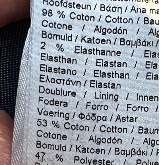 Lacoste Men's Size 33 x 32 Blue Regular Fit Chino Preppy 80s Pants - Picture 4 of 7